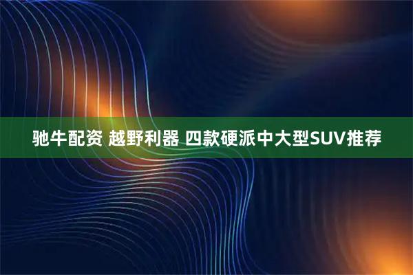 驰牛配资 越野利器 四款硬派中大型SUV推荐